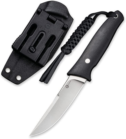 CIVIVI Tamashii Knife + Black Kydex Clip Sheath + Paracord #C19046-1