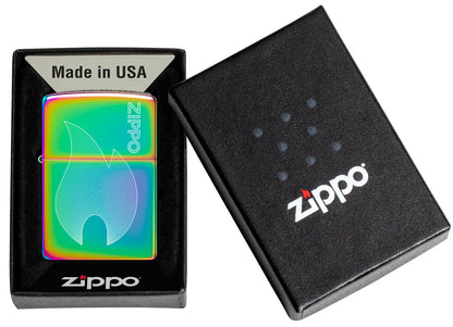 Zippo Flame Design, Laser Fancy Fill Multi Color Lighter #48978