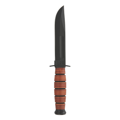 KA-BAR Short KA-BAR, USMC, Brown Leather Sheath #1250