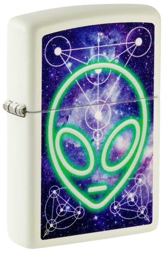 Zippo Alien Design, Glow in the Dark Lighter #46288