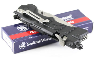 Smith & Wesson First Response Emergency SS Knife, Seatbelt Glass Breaker #SW911N