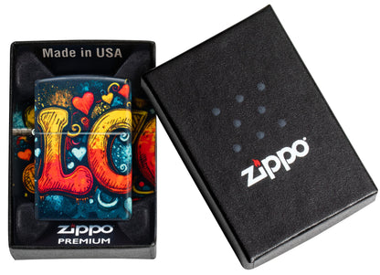 Zippo Love Design, 540 Matte Color Lighter #46283