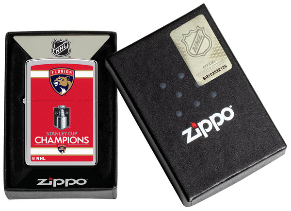 Zippo NHL Florida Panthers 2025 Stanley Cup Champion Lighter #46925