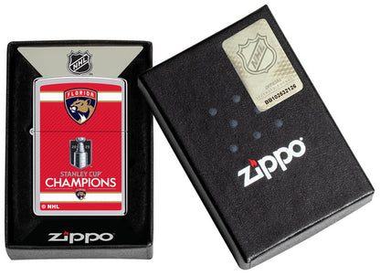 Zippo NHL Florida Panthers 2025 Stanley Cup Champion Lighter #46925