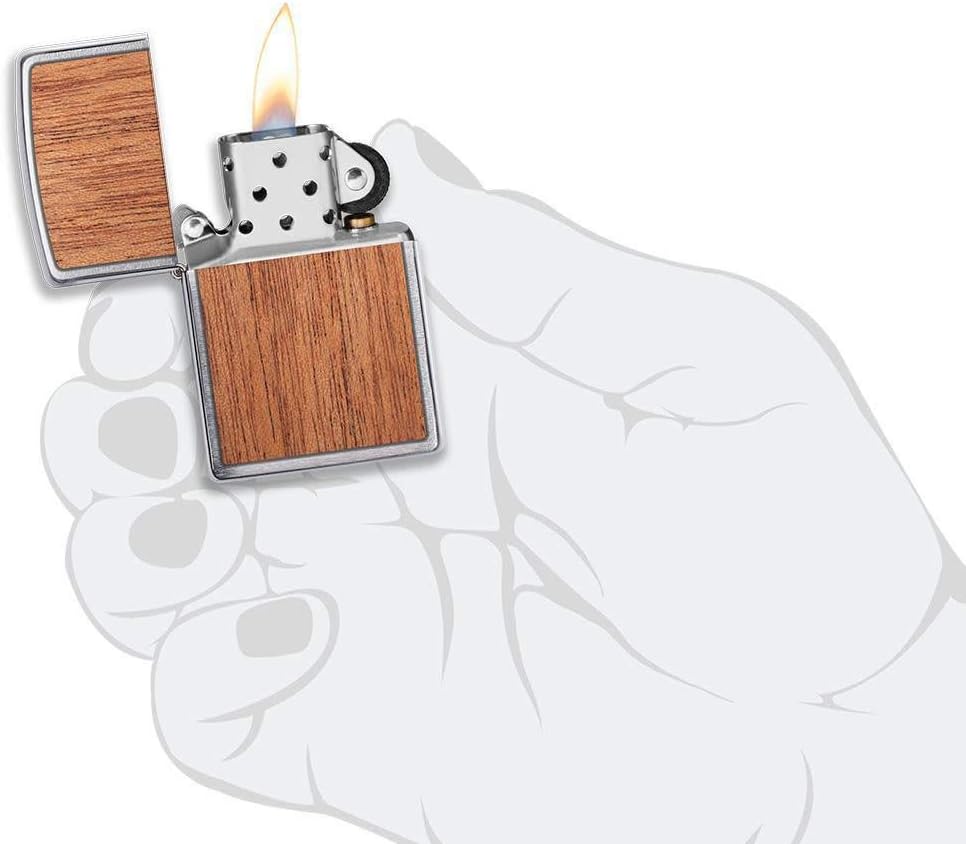 Zippo WOODCHUCK Mahogany Finish Lighter #49038