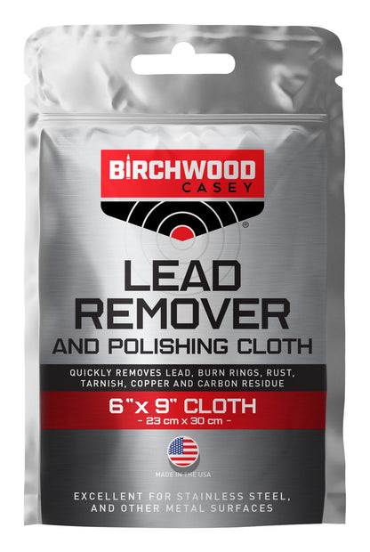 Birchwood Casey Lead Remover and Polishing Cloth 6" x 9" #31002