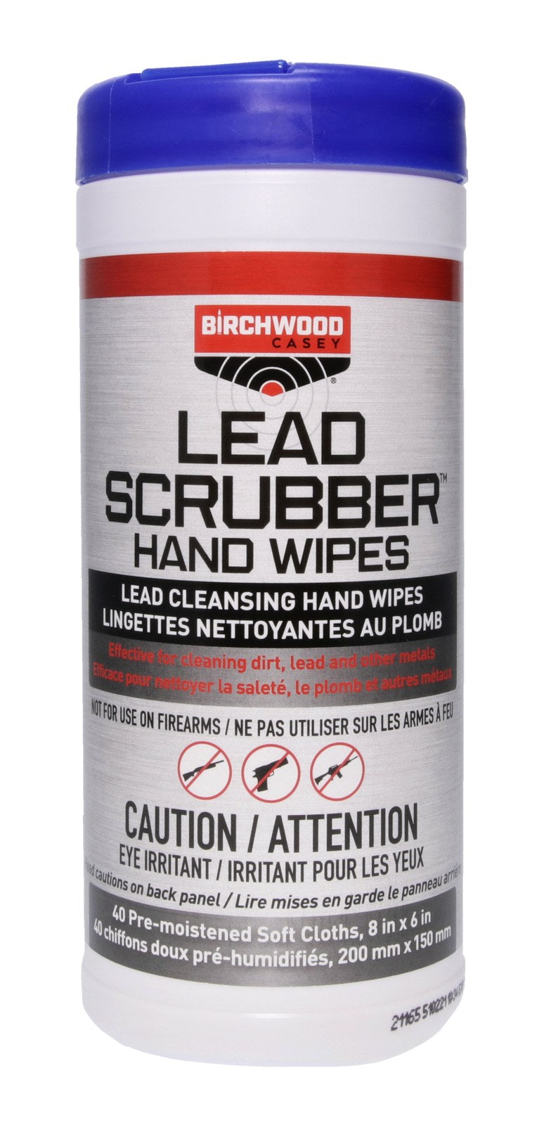 Birchwood Casey Lead Scrubber Hand Wipes, 40 Pre-Moistened Towelettes #32440