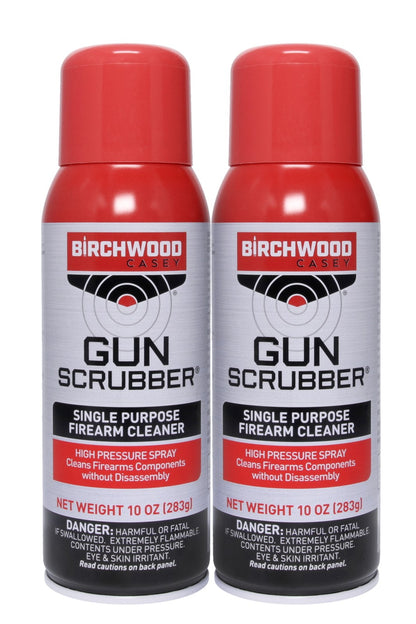 Birchwood Casey Gun Scrubber Firearm Cleaner Combo Pack, (2) 10 oz Aerosol Cans #33304