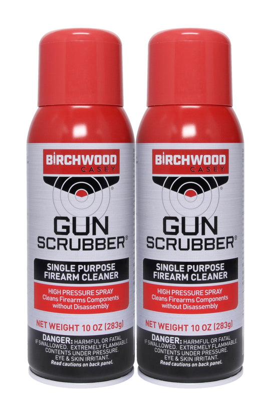 Birchwood Casey Gun Scrubber Firearm Cleaner Combo Pack, (2) 10 oz Aerosol Cans #33304