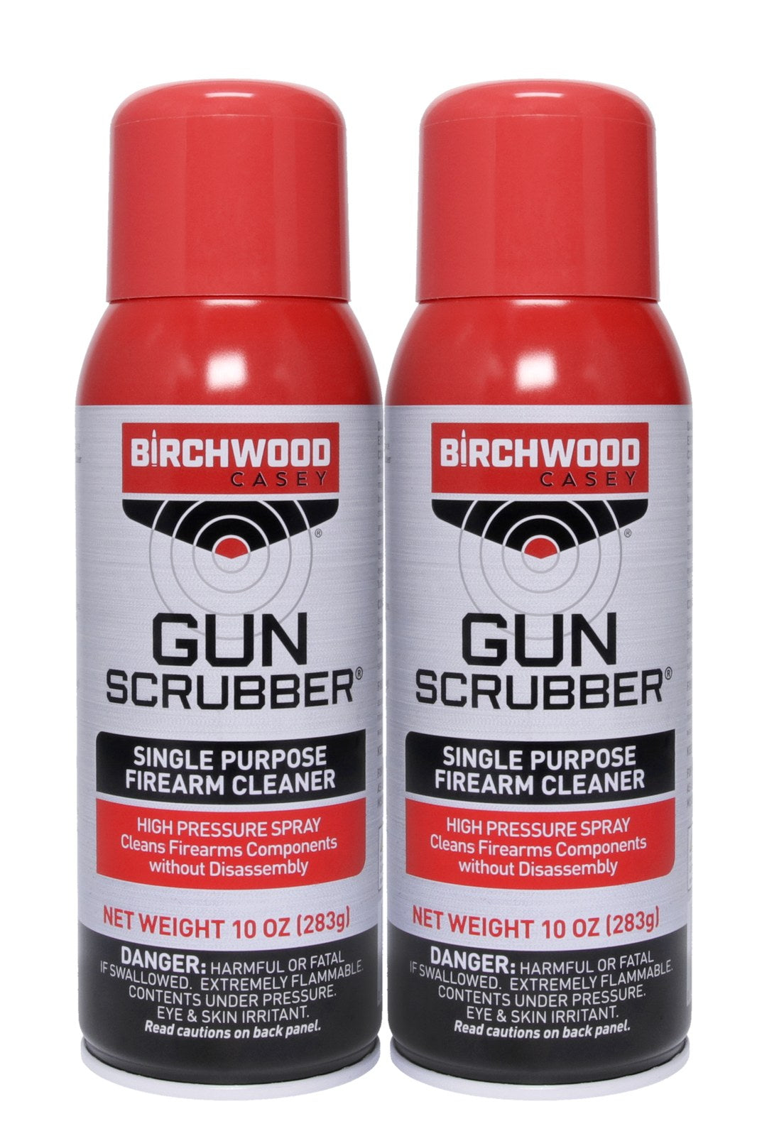 Birchwood Casey Gun Scrubber Firearm Cleaner Combo Pack, (2) 10 oz Aerosol Cans #33304