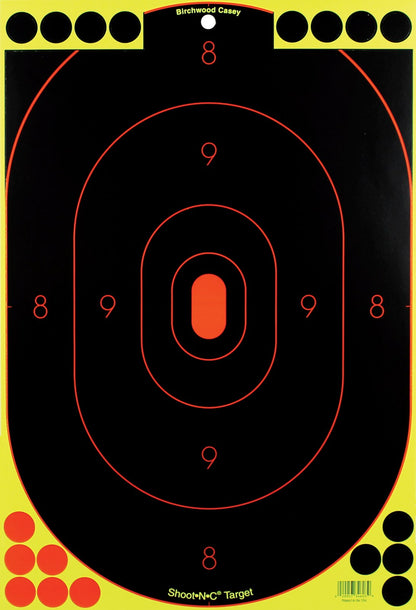 Birchwood Casey Shoot•n•c 12" x 18" Oval Silhouette Target, 5 Targets #34605