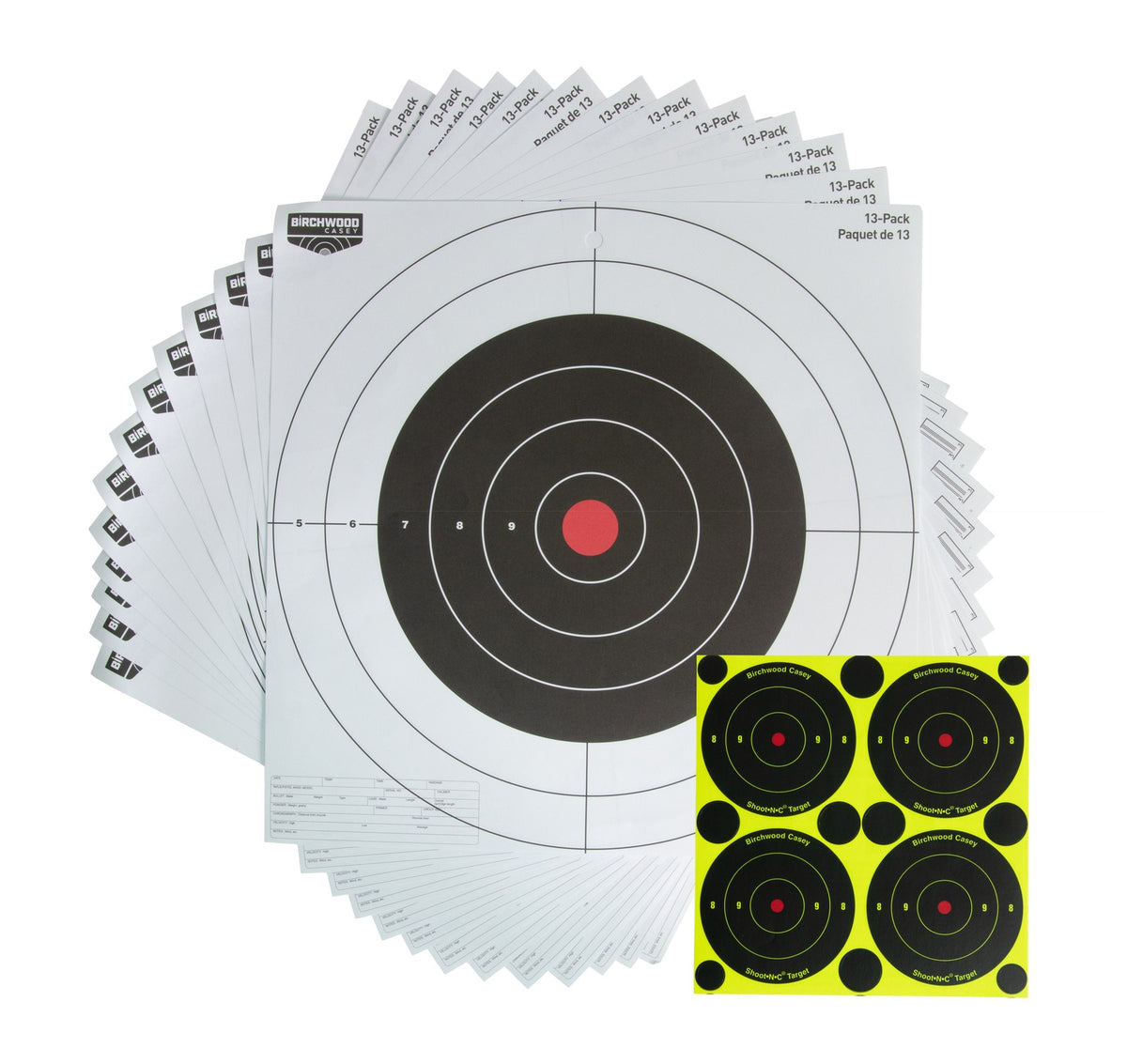 Birchwood Casey Eze-Scorer 12" Bullseye Paper Target - 13 Sheets #37013