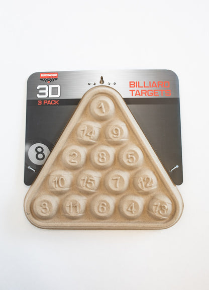 Birchwood Casey 3D Pool Rack Target, 3 Pack #3DTGTPRT
