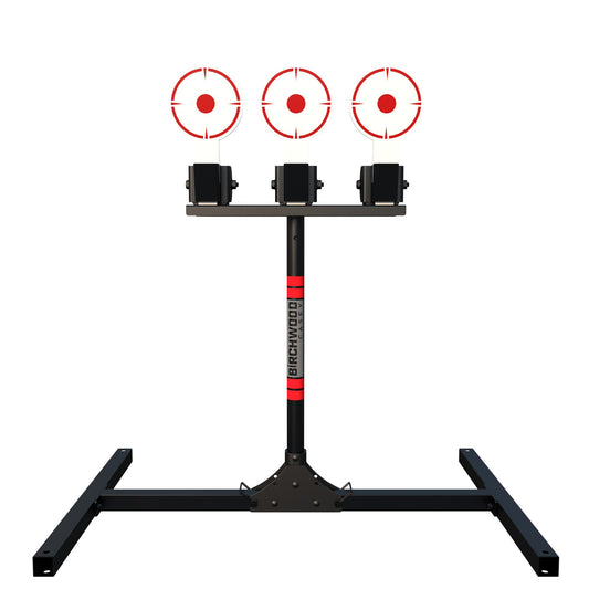 Birchwood Casey 3 Spring Loaded Self-Resetting Targets with Plate Rack #3TPR