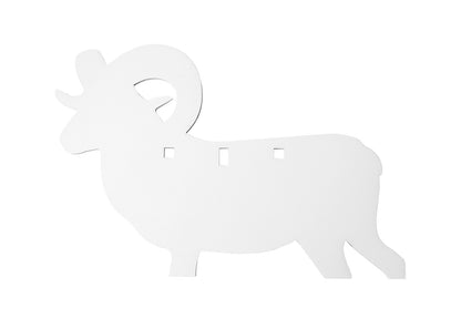 Birchwood Casey AR500 3/8" Silhouette, 3-HOLE, Ram #47705