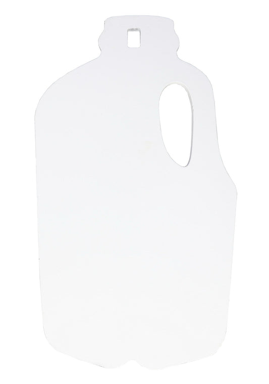Birchwood Casey AR500 3/8" Silhouette, 1-HOLE, Milk Jug #47712