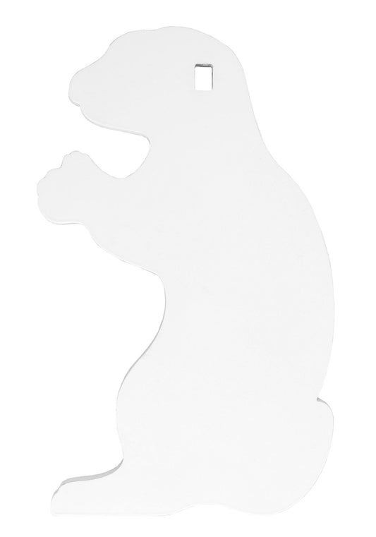Birchwood Casey AR500 3/8" Silhouette, 1-HOLE, Gopher #47714