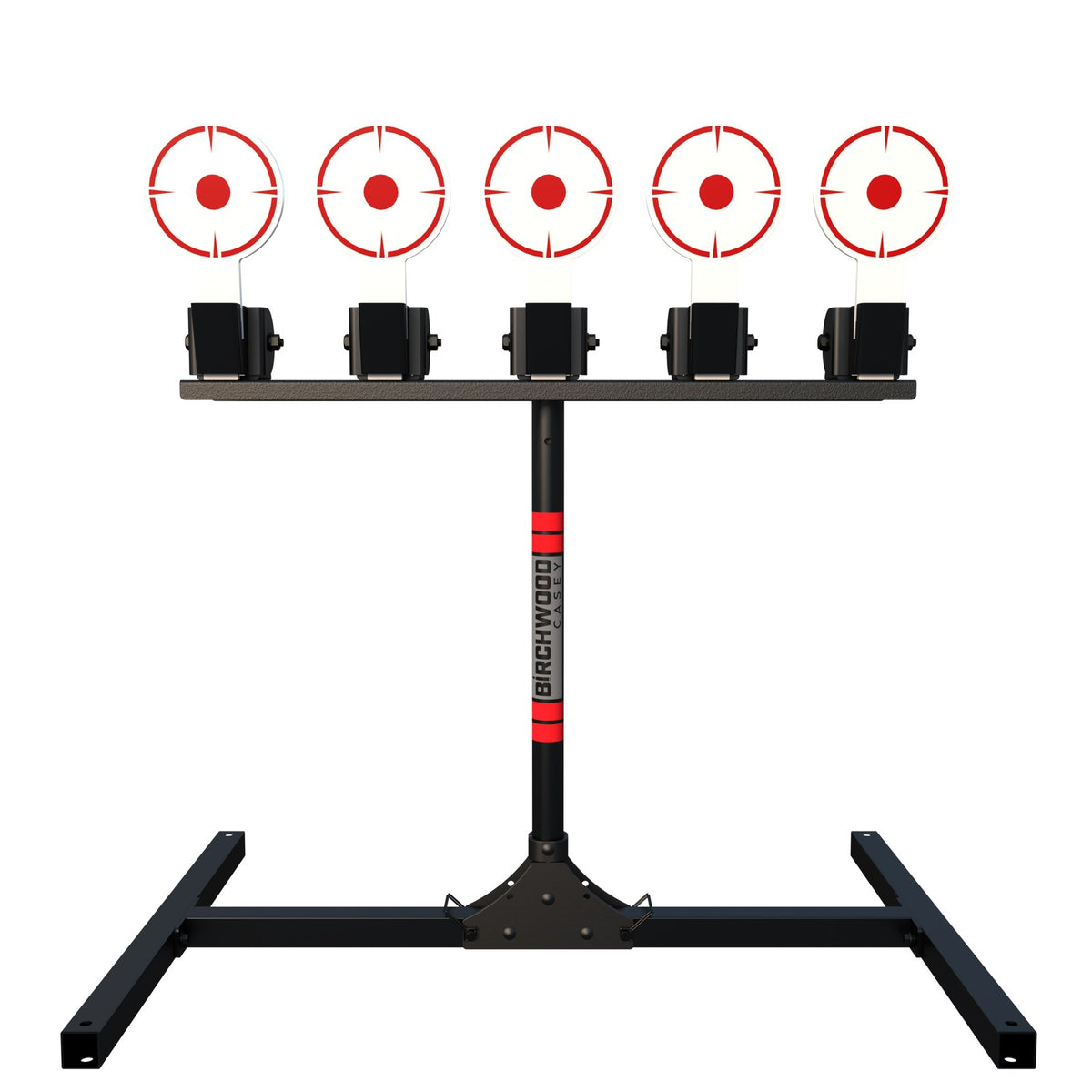 Birchwood Casey 5 Spring Loaded Self-Resetting Targets with Plate Rack #5TPR