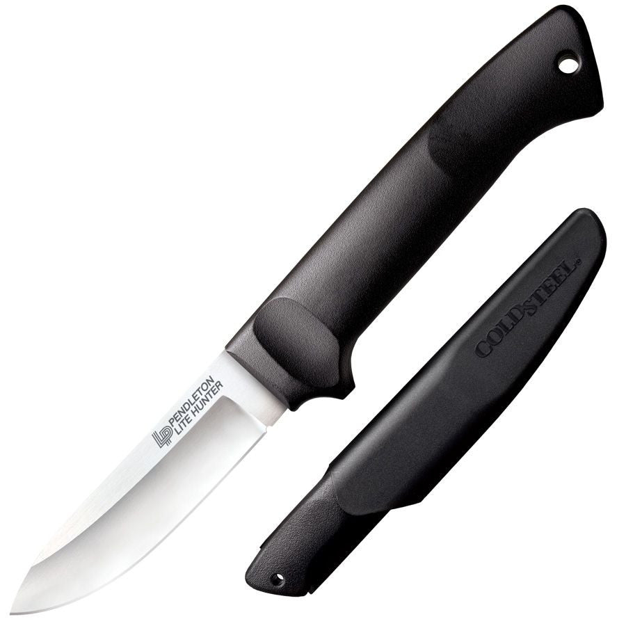 Cold Steel Pendleton Lite Hunter, 8.5" Overall, 3-5/8" Blade, 3MM Thick, 4116SS, 4-7/8" High Impact Poly Handle, Secure-Ex Sheath #20SPH