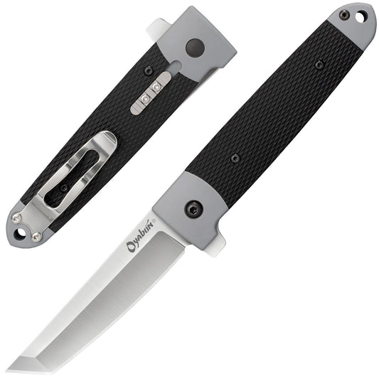 Cold Steel Oyabun, 8.25" Overall, 3.5" Blade, 3.8MM Thick, 4.75" Long Grn with TPR Inlay Handle, 4034SS #26T