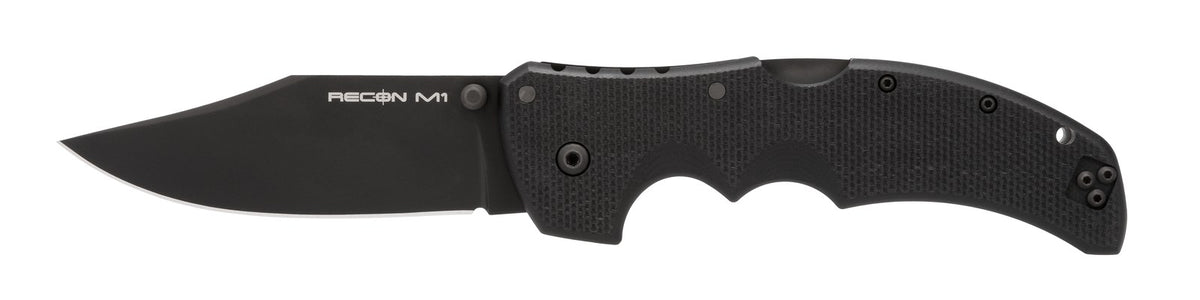Cold Steel Recon 1 Magnacut, 9-3/8" Overall, 4" Blade, 3.5MM Thick, G-10 Handle, Blackout #27TMC