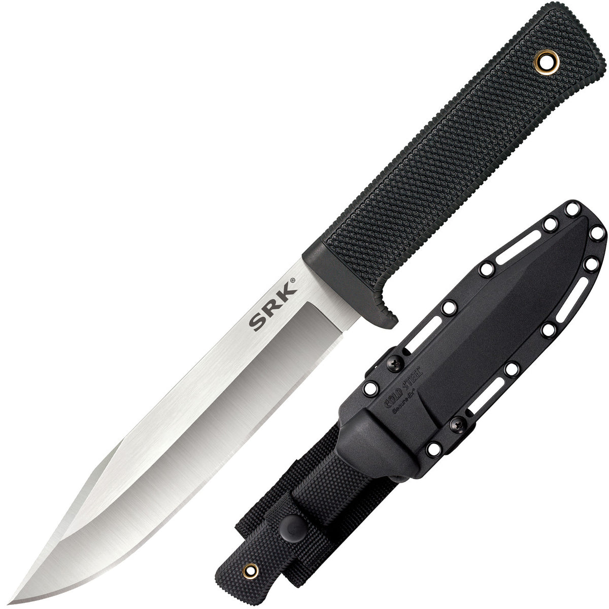 Cold Steel 3V SRK, 10.75" Overall, 6" Blade, 5MM Thick, 3-V Steel, 4.75" Kray-Ex Handle, Sheath #38CKE
