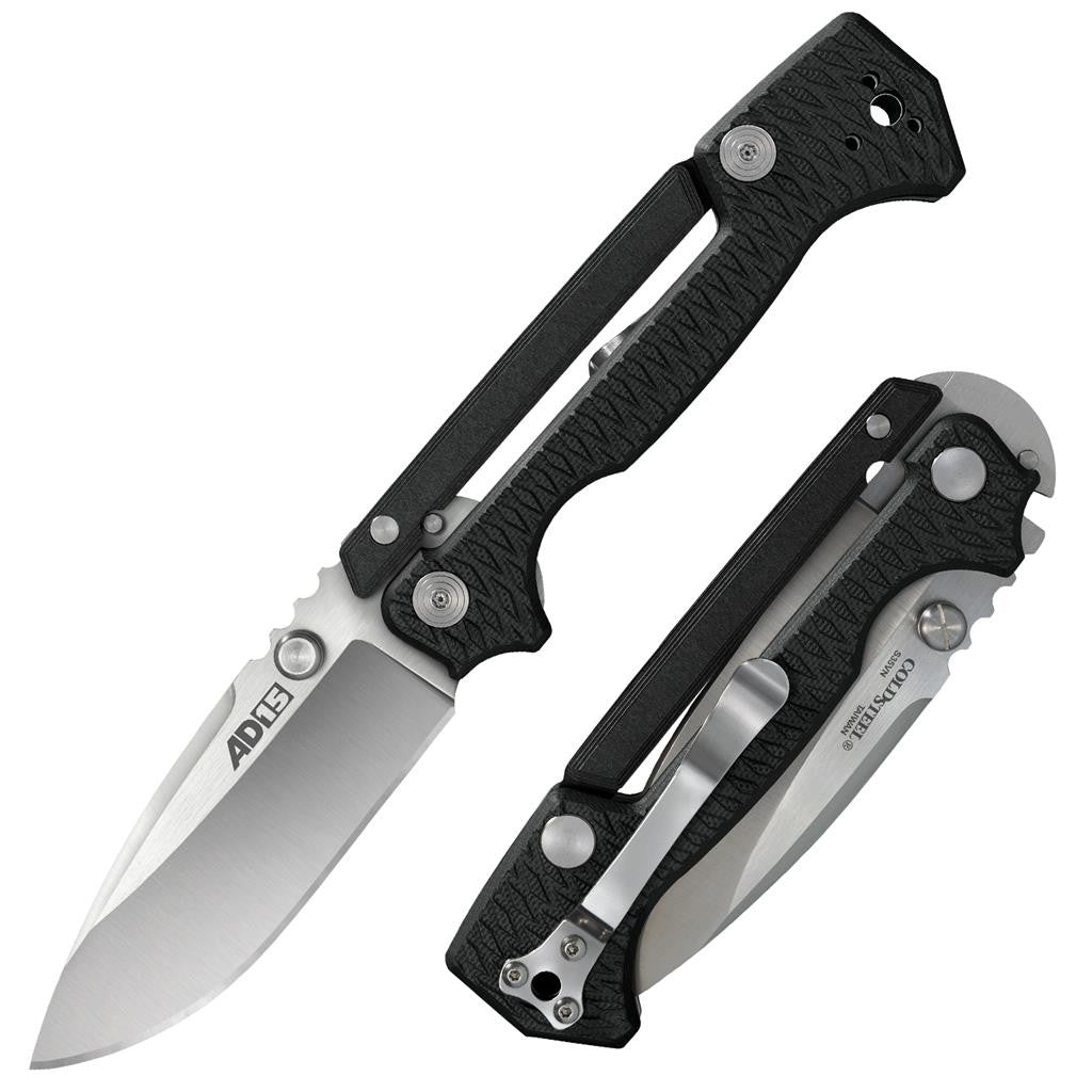 Cold Steel AD-15, 3.5" Drop Point Blade, 8.5" Overall, S35VN Steel, 5" Black G-10 Handle, Box #58SQB