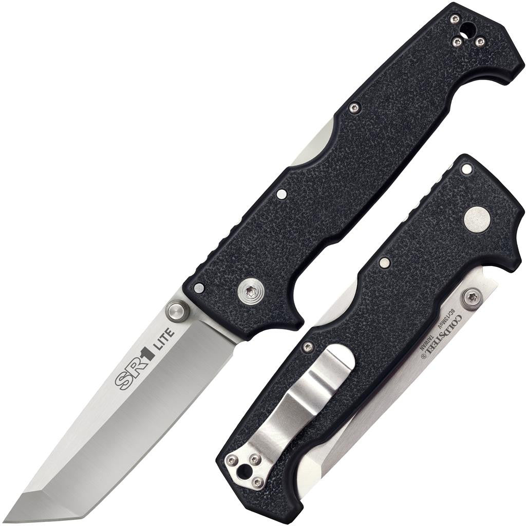 Cold Steel SR1 Lite Tanto Point, 9-3/8" Overall, 4" Blade, 4.8MM Thick, 8CR13MOV Steel #62K1A