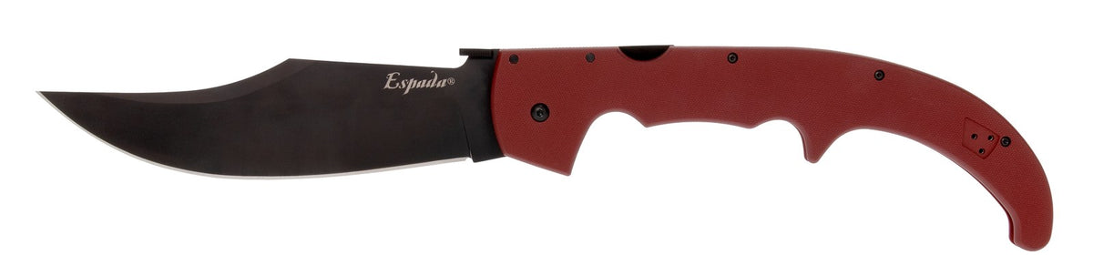 Cold Steel XL Espada Ruby Red, 16.75" Overall, 7.5" Blade, 3MM Thick, AUS10A, G-10 Handle #62MGC-RRBK