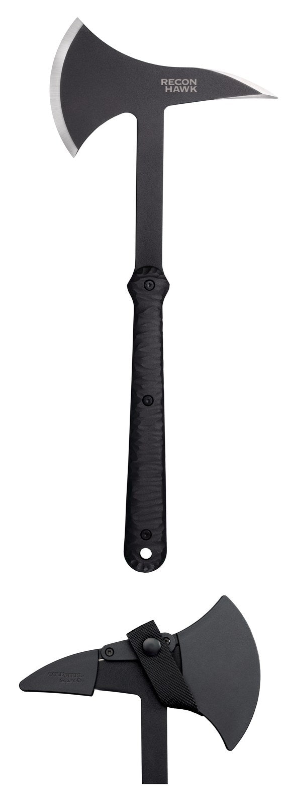 Cold Steel Demko Hawk, 17.5" Overall, 5MM Thick, 9.5" Handle with Nylon Grip/ 65MN Carbon, Sheath #80TPA3