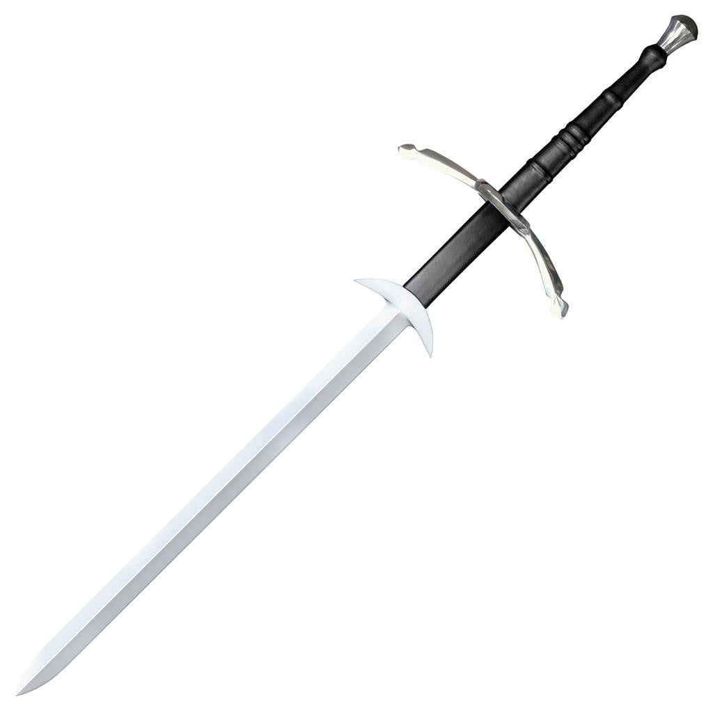 Cold Steel Two Handed Great Sword, 55.25" Overall, 39-7/8" Blade, 7/32" Thick, 1060 Carbon Steel, 15-3/8" Leather Wrapped Handle, 109.5 oz #88WGS