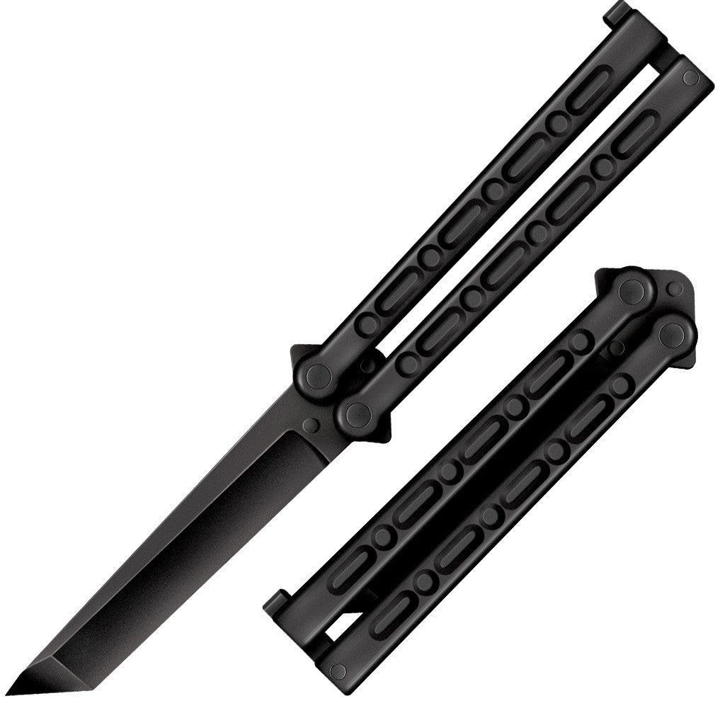 Cold Steel FGX Balisong Tanto, 11" Overall, 5" Blade, 7MM Thick, 6" Griv-Ex Handle, Made in USA #92EAB