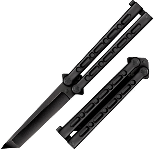 Cold Steel FGX Balisong Tanto, 11" Overall, 5" Blade, 7MM Thick, 6" Griv-Ex Handle, Made in USA #92EAB
