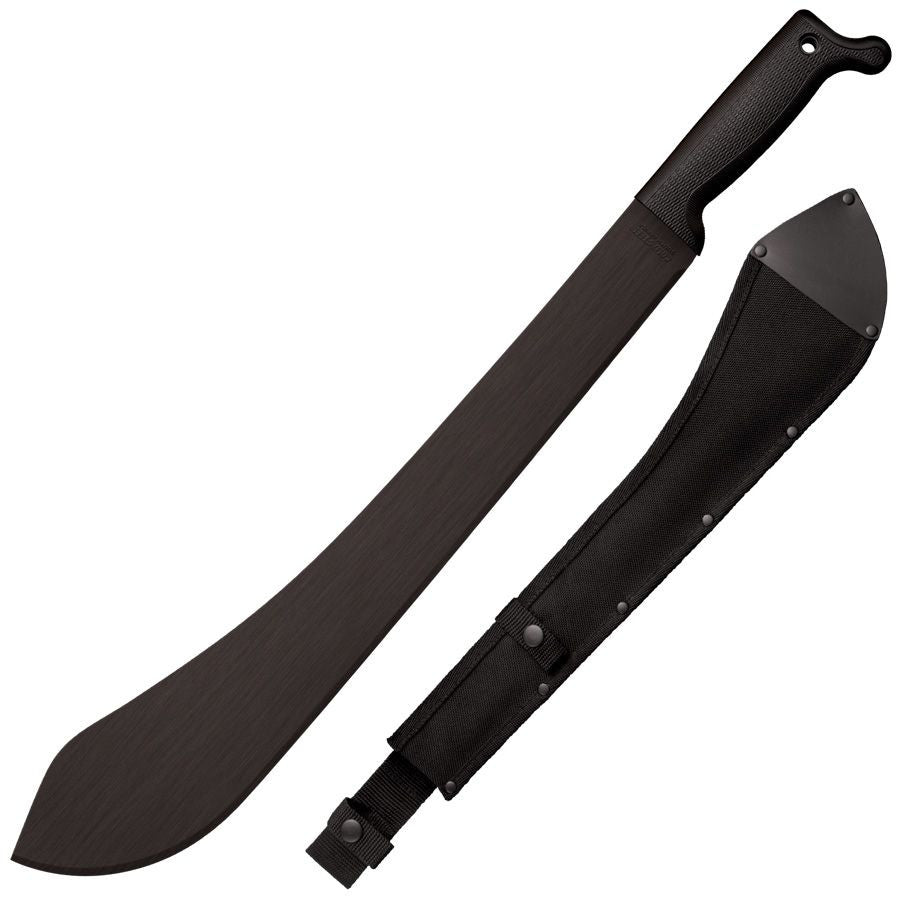 Cold Steel Bolo Machete, 23-5/8" Overall, 18" Blade, 2MM Thick, 65MN Carbon, 5-5/8" Handle, Sheath #97LBMS