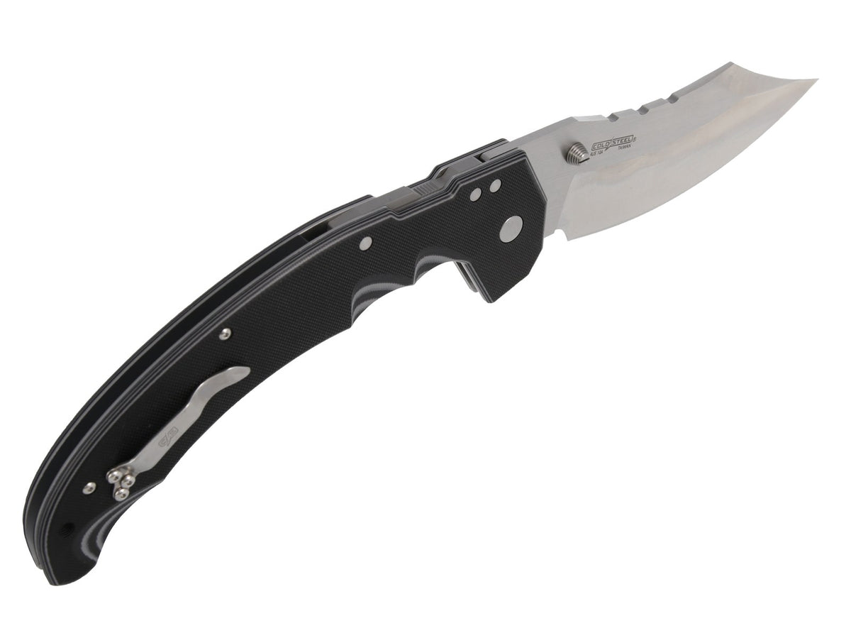 Cold Steel Mayhem, 6" Modified Cleaver Blade, 4MM Thick, AUS10A, Blk/grey GFN Handle, Atlas Lock #FL-60DPLM
