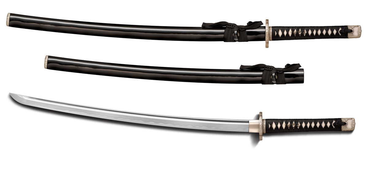 Cold Steel Flower Katana, 40.5" Overall, 29.75" Blade, 8MM Thick, 1060 Carbon Steel, 10.75" Handle #SW-FLWRKTNA