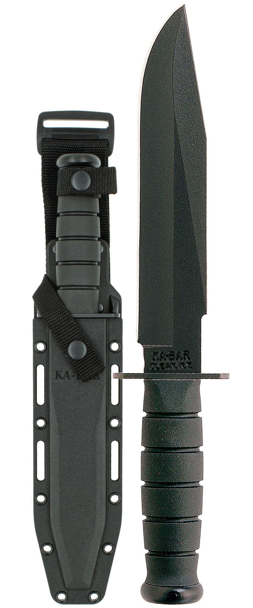 Ka-Bar Fighter - Black Hard Plastic Sheath, Str Edge #1269