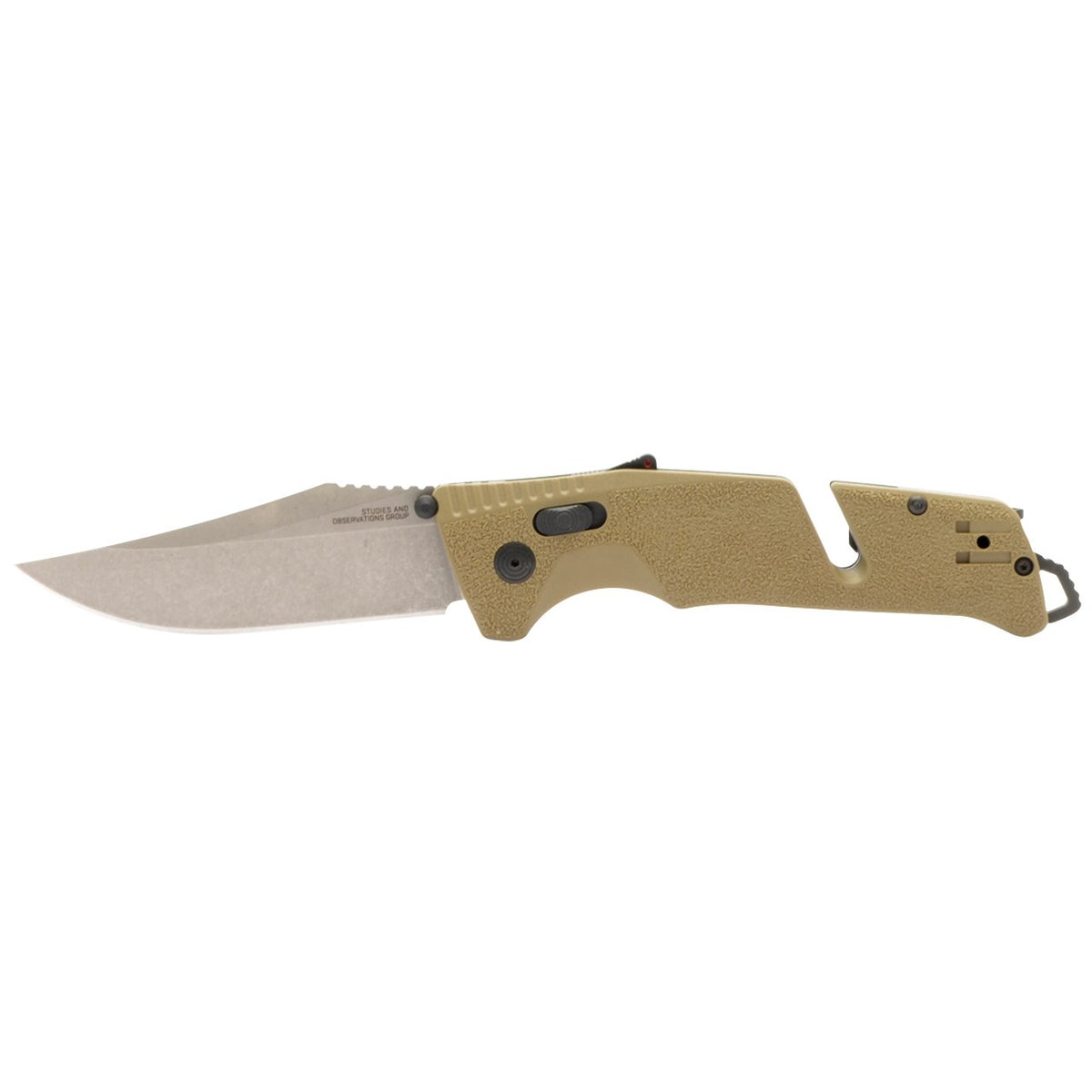 SOG Trident AT, Tanto, Flat Dark Earth, Peg Box #11-12-12-41