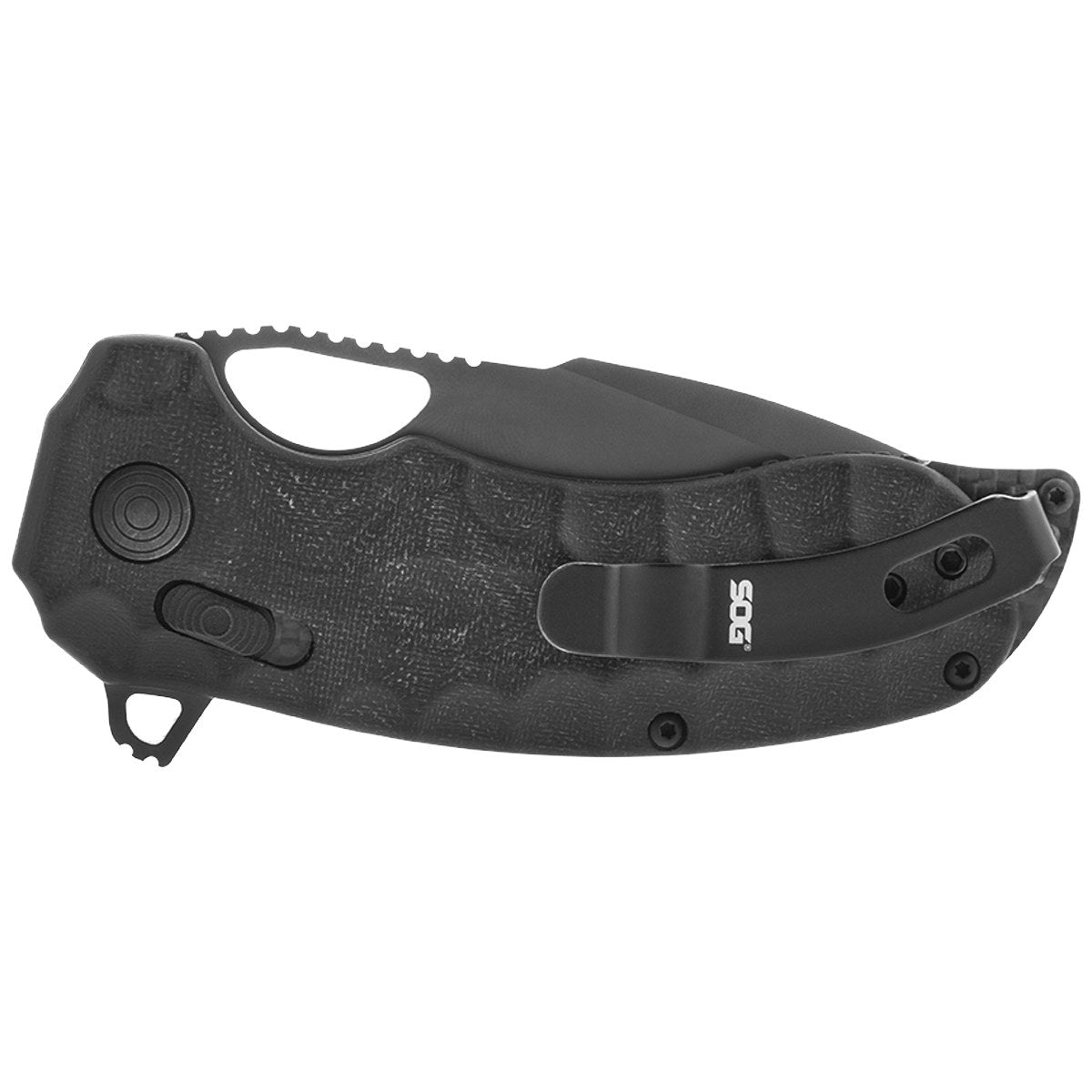 SOG Kiku XR Lte, Blackout Micarta + Carbon, Presentation Box #12-27-04-57