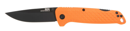 SOG Adventurer LB, 3.5" Blade, 5CR15MOV, Blaze Orange + Black, Blister Pack #13-11-02-43