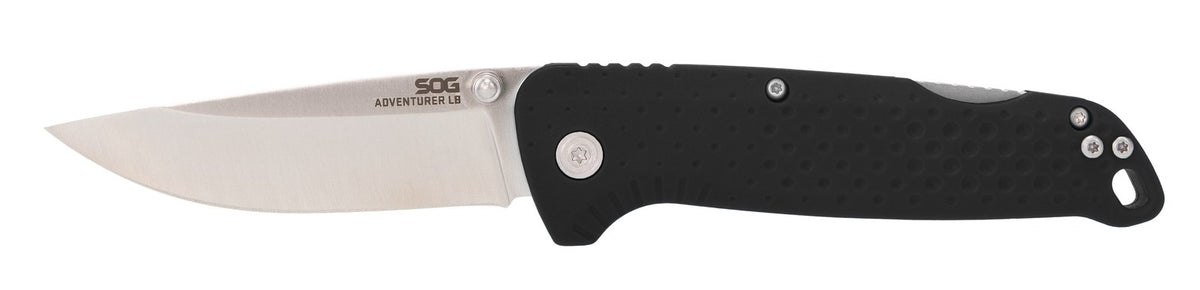 SOG Adventurer LB, 3.5" Blade, 5CR15MOV, Black + Satin #13-11-08-43