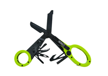SOG Parashears, Hi-Vis Green, Blister Pack #23-125-04-43