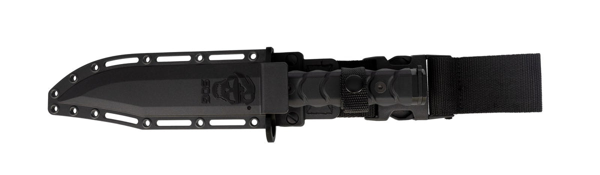 SOG Clip Point Bayonet, Black Pvd, Pp Sheath #BY1004-CP