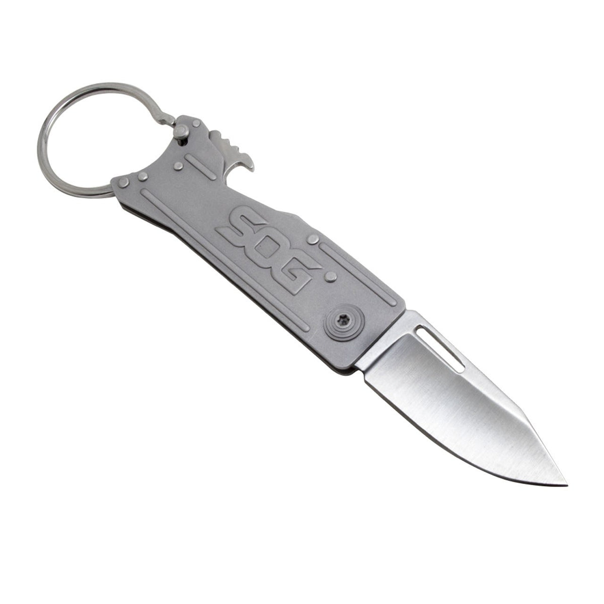 SOG Keytron, Satin, Straight, Clam Pack #KT1001-CP