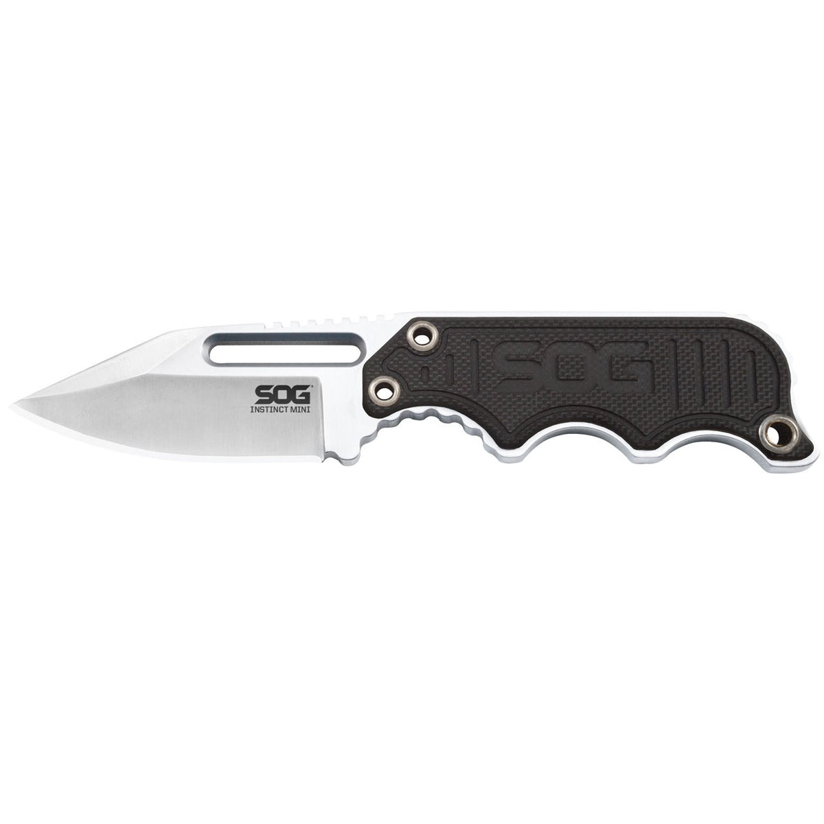 SOG Instinct Mini, Satin, G10 Handle, Clam Pack #NB1002-CP