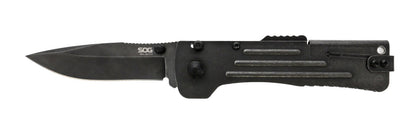 SOG Slim Jim 2.0, 3.18" Blade, Clam Pack, Black Stonewash #SJ42-CP