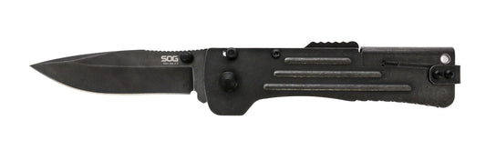 SOG Slim Jim 2.0, 3.18" Blade, Clam Pack, Black Stonewash #SJ42-CP