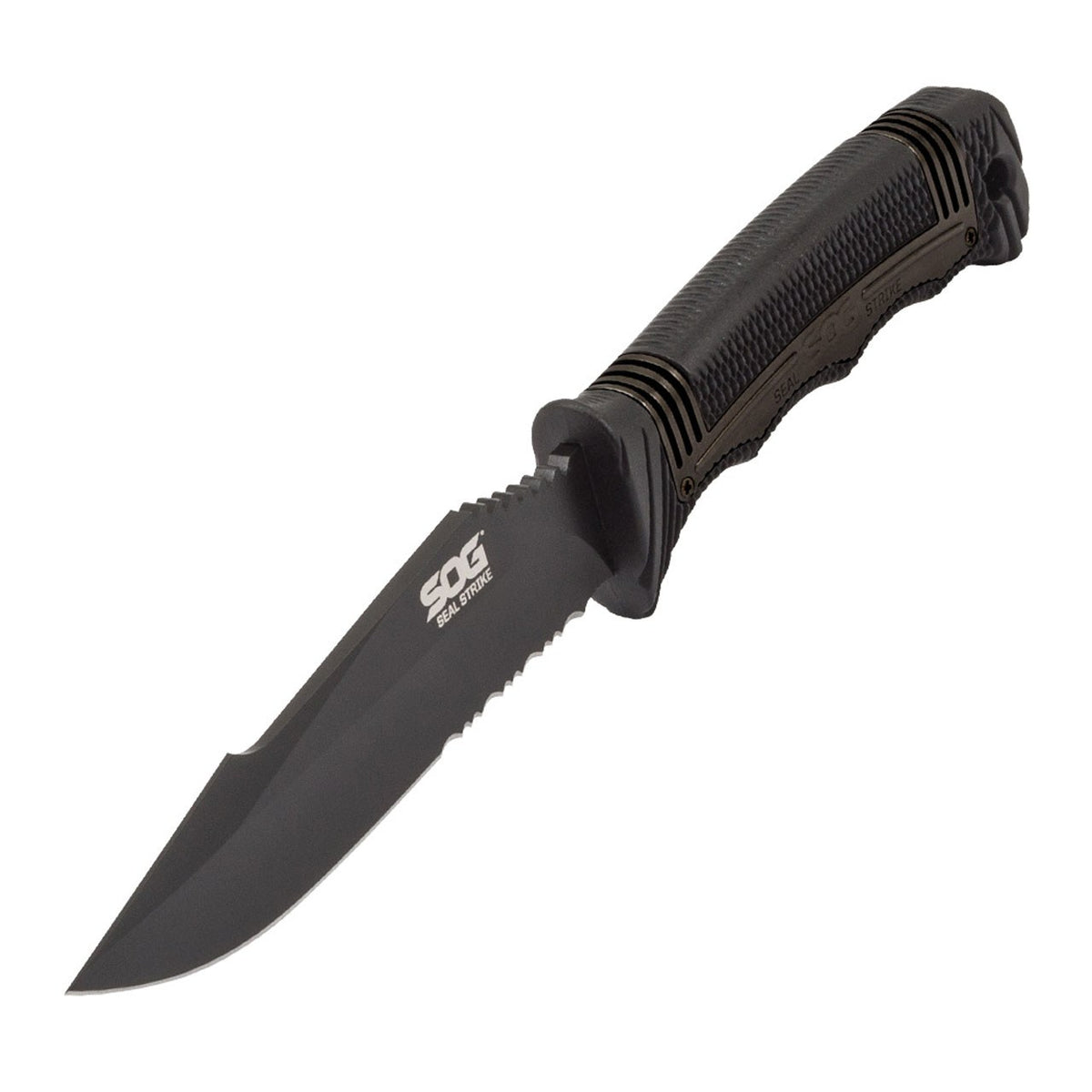 SOG Seal Strike, Black Tini, Deluxe Sheath, Clam Pack #SS1003-CP