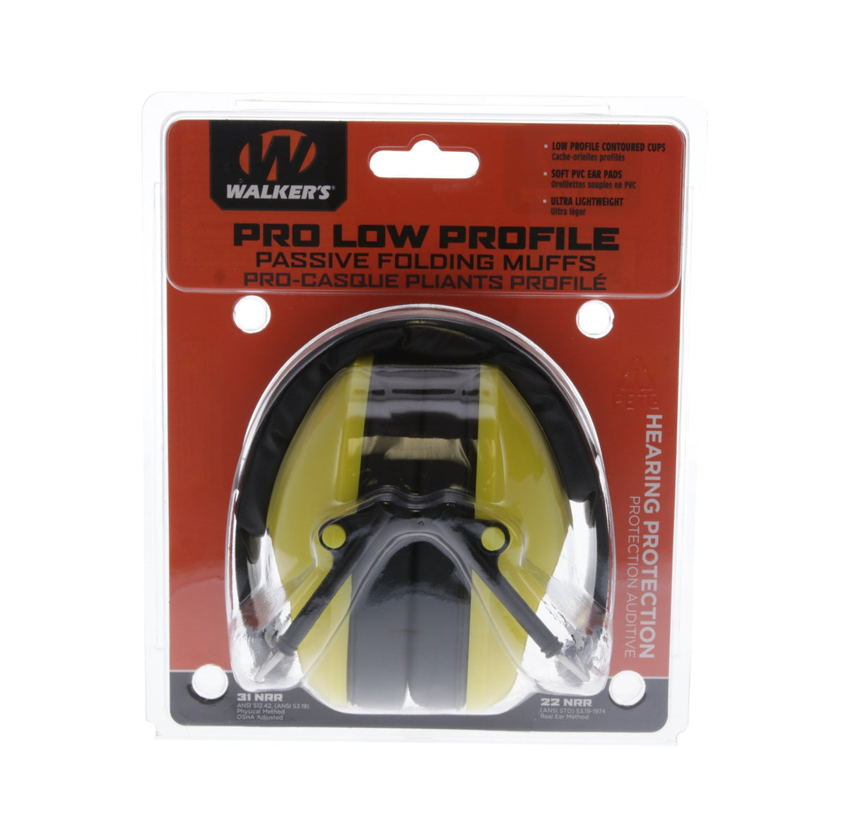 Walker's Pro/low Profile Folding Muff, Yellow #FPM1-YL