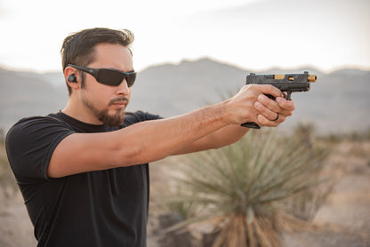 Walker's Forge Full Frame Shooting Glasses with Case - Smoke #IKNFF2-SMK